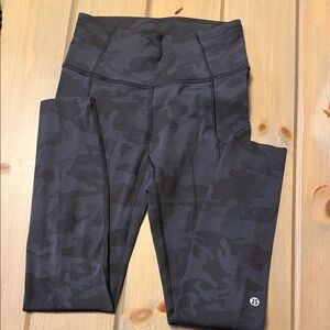 Lululemon Athletica Dark Camouflage Leggings